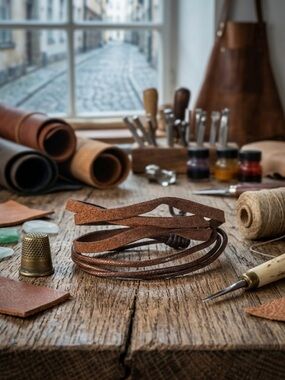 Hand Crafted Brown Multi-Wrap Leather Bracelet